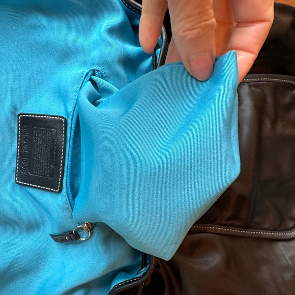 Coach leather and nylon backpack black - Picture 7 of 13